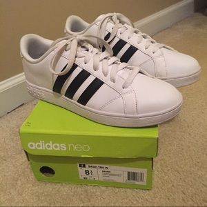 Adidas white tennis shoes